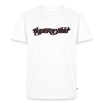 Typographie hyperachnide - T-shirt Premium bio Homme - blanc - Devant - Nico (187cm)
