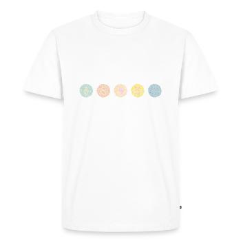 Ishihara Numbers - Protect Sharks - Men's Premium Organic T-Shirt - white - Front - Nico (187cm)