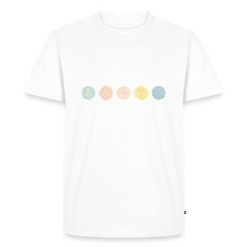 Numéros Ishihara - Voyage en Australie - T-shirt Premium bio Homme - blanc - Devant - Nico (187cm)
