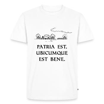 home is where you feel comfortable black - Men's Premium Organic T-Shirt - white - Front - Nico (187cm)