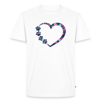 dog cat paw - Men's Premium Organic T-Shirt - white - Front - Nico (187cm)