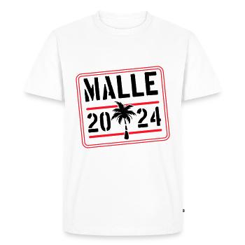 Malle 2024 Team Mallorca - Men's Premium Organic T-Shirt - white - Front - Nico (187cm)