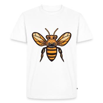 Bee Halloween Comic Funny - Men's Premium Organic T-Shirt - white - Front - Nico (187cm)