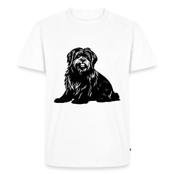 Havanese Dog - Men's Premium Organic T-Shirt - white - Front - Nico (187cm)