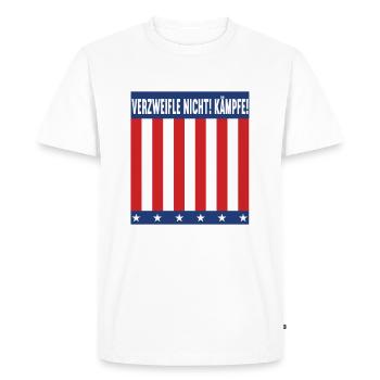Ne désespérez pas, battez-vous ! - T-shirt Premium bio Homme - blanc - Devant - Nico (187cm)