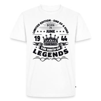 Original Juin 1944 Vintage 1944 Anniversaire 1944 - T-shirt Premium bio Homme - blanc - Devant - Nico (187cm)