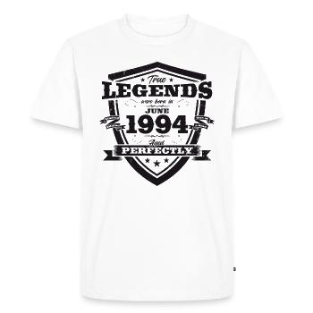 Original juin 1994 Né en 1994 30e anniversaire 94 - T-shirt Premium bio Homme - blanc - Devant - Nico (187cm)