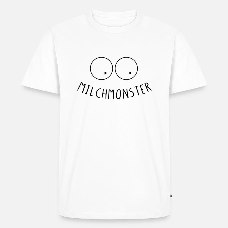 Milch - Monster - Männer Premium Bio T-Shirt - Weiß