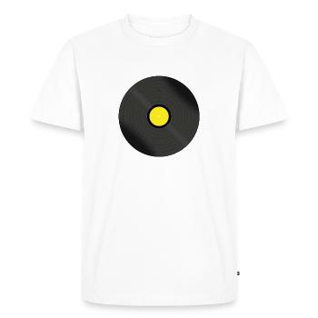 Schallplatte/Vinyl - Männer Premium Bio T-Shirt - Weiß - Vorne - Nico (187cm)