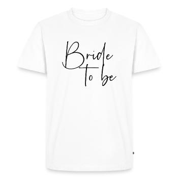Bride to be - T-shirt Premium bio Homme - blanc - Devant - Nico (187cm)
