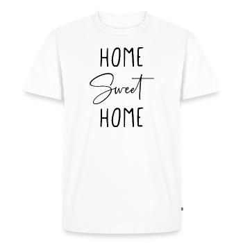 La douceur du foyer - T-shirt Premium bio Homme - blanc - Devant - Nico (187cm)