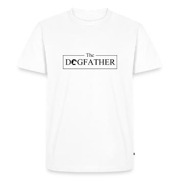 The Dogfather Chien - T-shirt Premium bio Homme - blanc - Devant - Nico (187cm)