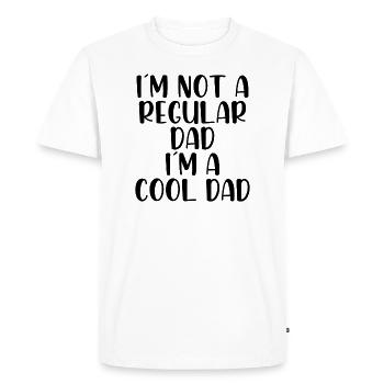 I'm not a regular dad I'm a cool dad - Men's Premium Organic T-Shirt - white - Front - Nico (187cm)