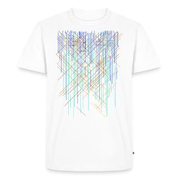 Background Colors Grid - Men's Premium Organic T-Shirt - white - Front - Nico (187cm)
