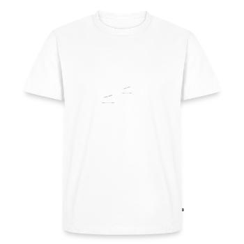 Cable car gondola with mountains for cable car operators - Men's Premium Organic T-Shirt - white - Front - Nico (187cm)