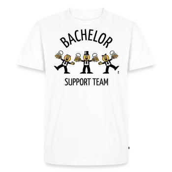 Équipe de soutien Bachelor (Caricature / Danse / B) - T-shirt Premium bio Homme - blanc - Devant - Nico (187cm)