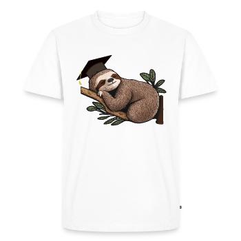 Remise des diplômes 2024 - T-shirt Premium bio Homme - blanc - Devant - Nico (187cm)
