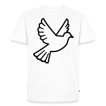 Colombe - T-shirt Premium bio Homme - blanc - Devant - Nico (187cm)