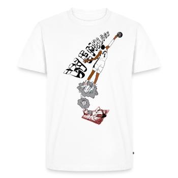 Victor Wembanyama - T-shirt Premium bio Homme - blanc - Devant - Nico (187cm)