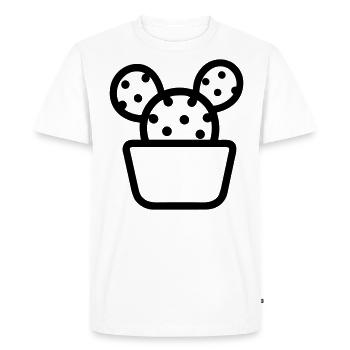 Cactus - T-shirt Premium bio Homme - blanc - Devant - Nico (187cm)