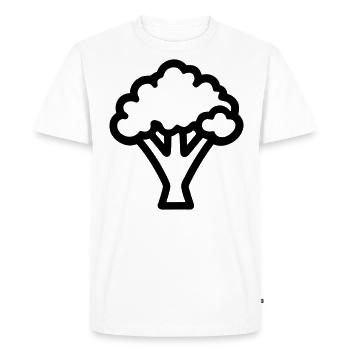 brocoli - T-shirt Premium bio Homme - blanc - Devant - Nico (187cm)