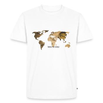 CARTE DU MONDE - T-shirt Premium bio Homme - blanc - Devant - Nico (187cm)