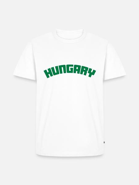 hungary - Männer Premium Bio T-Shirt - Weiß