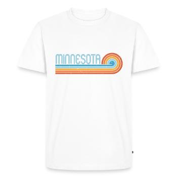 Minnesota - Men's Premium Organic T-Shirt - white - Front - Nico (187cm)