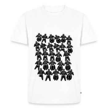 Hoseflower black - Men's Premium Organic T-Shirt - white - Front - Nico (187cm)