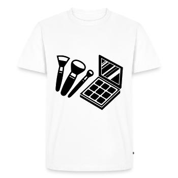 Make Up Cosmetics Icon - Men's Premium Organic T-Shirt - white - Front - Nico (187cm)