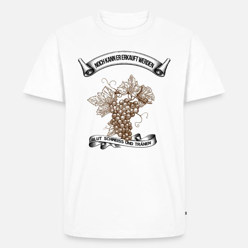 Winzer - Männer Premium Bio T-Shirt - Weiß