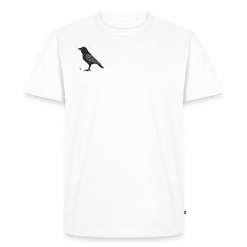 Hooded crow - Men's Premium Organic T-Shirt - white - Front - Nico (187cm)