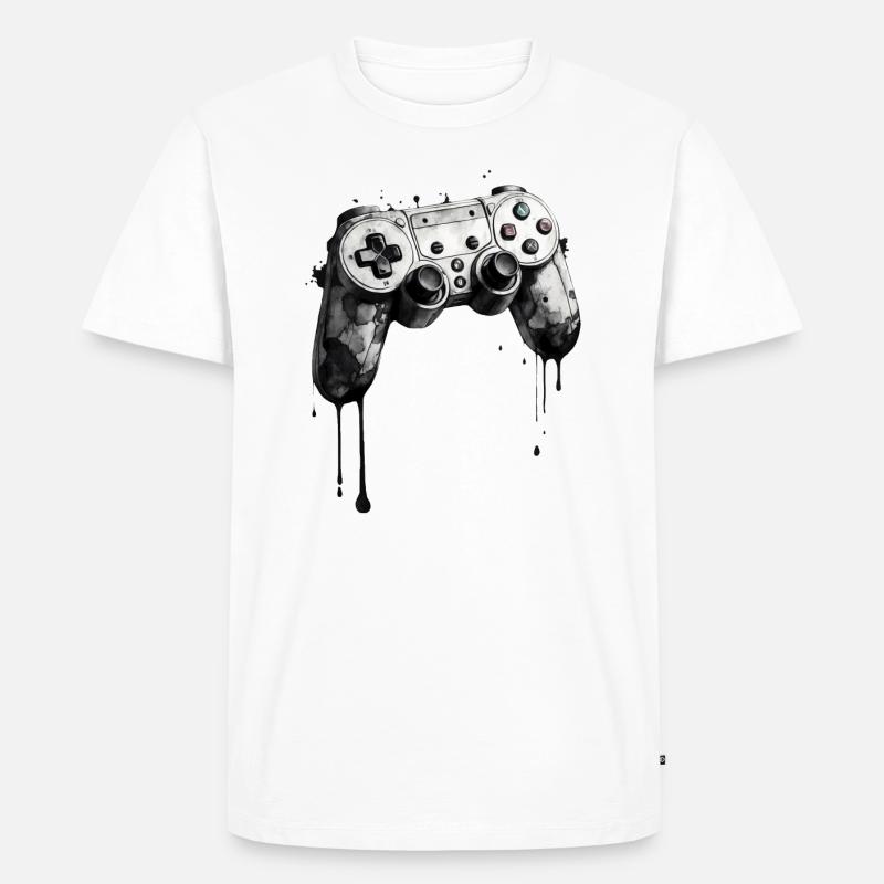 Controller Breakdown: Game Over - Männer Premium Bio T-Shirt - Weiß