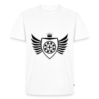 Roulette Casino Shield - T-shirt Premium bio Homme - blanc - Devant - Nico (187cm)
