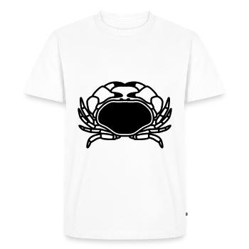Animal cancéreux - T-shirt Premium bio Homme - blanc - Devant - Nico (187cm)