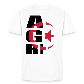 algerie - T-shirt Premium bio Homme - blanc - Devant - Nico (187cm)