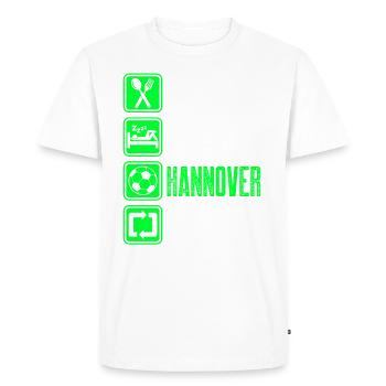 Repeat Hannover - Men's Premium Organic T-Shirt - white - Front - Nico (187cm)