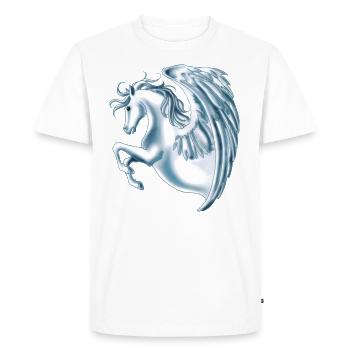 Pegasus (Remacle) - T-shirt Premium bio Homme - blanc - Devant - Nico (187cm)