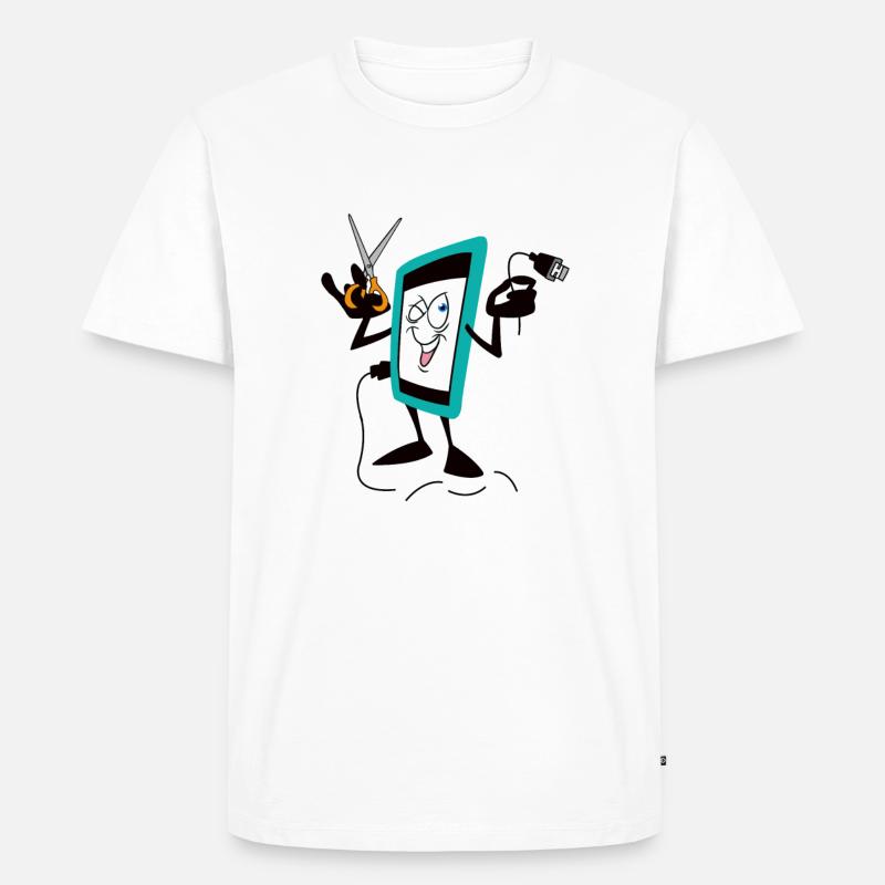 IPHONE - Männer Premium Bio T-Shirt - Weiß