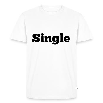 unique - T-shirt Premium bio Homme - blanc - Devant - Nico (187cm)