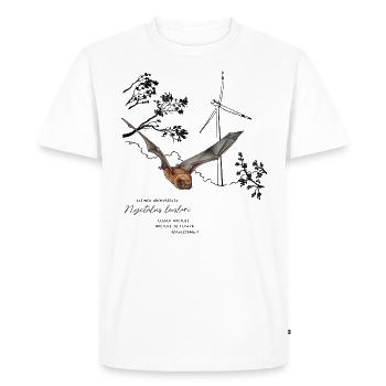 Lesser noctule - Men's Premium Organic T-Shirt - white - Front - Nico (187cm)