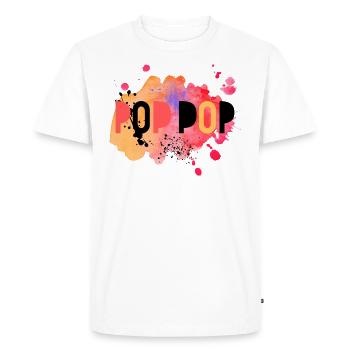 tee poppop café - T-shirt Premium bio Homme - blanc - Devant - Nico (187cm)