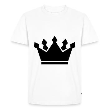 Icône de symbole de couronne - T-shirt Premium bio Homme - blanc - Devant - Nico (187cm)