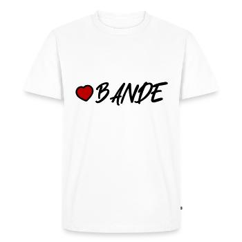 Cœur de gang - T-shirt Premium bio Homme - blanc - Devant - Nico (187cm)