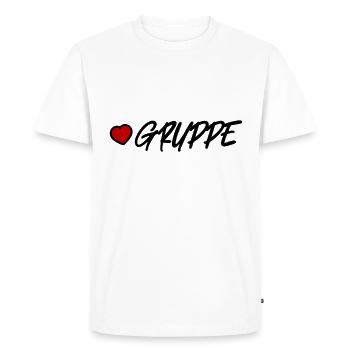 Groupe de cardiologie - T-shirt Premium bio Homme - blanc - Devant - Nico (187cm)