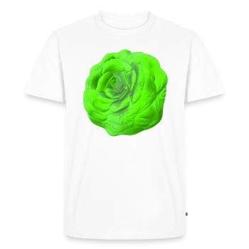 Rose Vert - T-shirt Premium bio Homme - blanc - Devant - Nico (187cm)