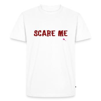 tu ne peux pas me faire peur J’ai deux filles - T-shirt Premium bio Homme - blanc - Devant - Nico (187cm)
