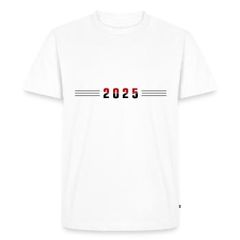 2025 Accident vasculaire cérébral - T-shirt Premium bio Homme - blanc - Devant - Nico (187cm)