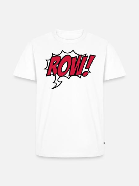 row - Men's Premium Organic T-Shirt - white
