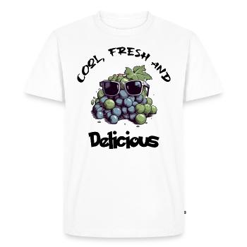 Cool fresh and delicious - T-shirt Premium bio Homme - blanc - Devant - Nico (187cm)
